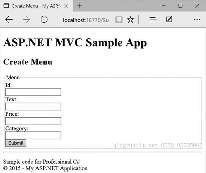 C# 6 與 .NET Core 1.0 高級編程 - 41 ASP.NET MVC（中）-Java培訓,做最負責任的教育,學習改變命運,軟件學習,再就業(yè),大學生如何就業(yè),幫大學生找到好工作,lphotoshop培訓,電腦培訓,電腦維修培訓,移動軟件開發(fā)培訓,網站設計培訓,網站建設培訓