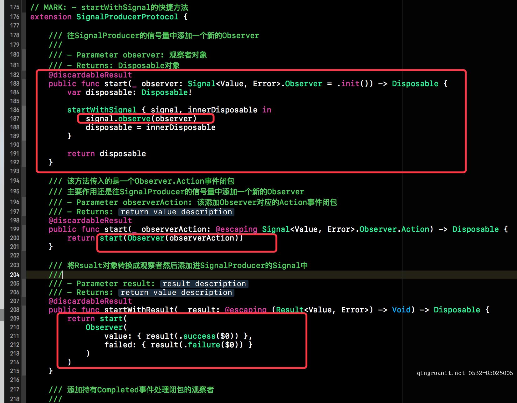 ReactiveSwift源碼解析(九) SignalProducerProtocol延展中的Start、Lift系列方法的代碼實現(xiàn)-Java培訓(xùn),做最負責(zé)任的教育,學(xué)習(xí)改變命運,軟件學(xué)習(xí),再就業(yè),大學(xué)生如何就業(yè),幫大學(xué)生找到好工作,lphotoshop培訓(xùn),電腦培訓(xùn),電腦維修培訓(xùn),移動軟件開發(fā)培訓(xùn),網(wǎng)站設(shè)計培訓(xùn),網(wǎng)站建設(shè)培訓(xùn)